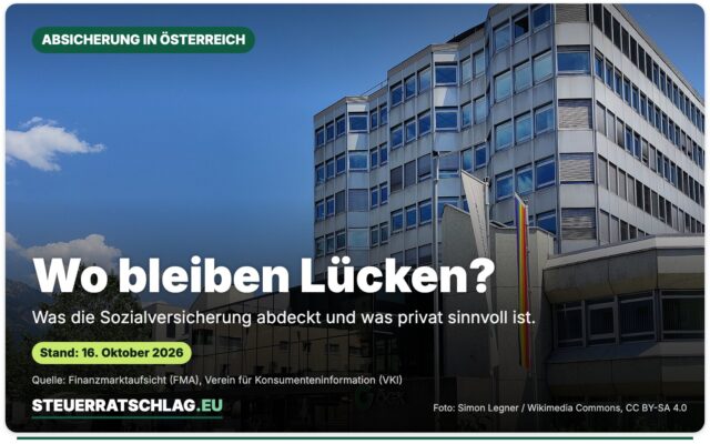 Landesstelle der Österreichischen Gesundheitskasse (ÖGK) in Innsbruck, aufgenommen am 22. Juni 2021 – Aufmacherbild mit der Frage „Wo bleiben Lücken?“