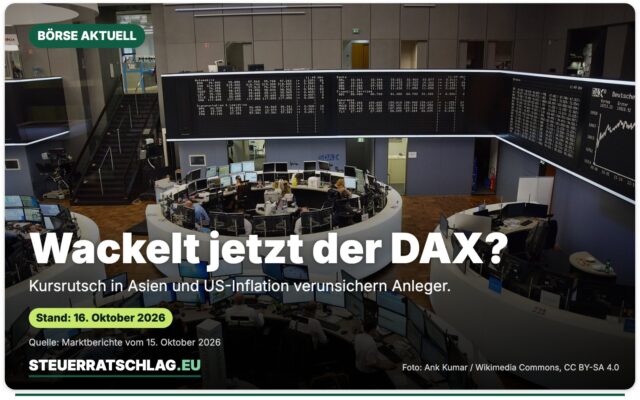 Handelssaal der Frankfurter Wertpapierbörse, aufgenommen am 17. November 2015 – Aufmacherbild mit der Frage „Wackelt jetzt der DAX?“