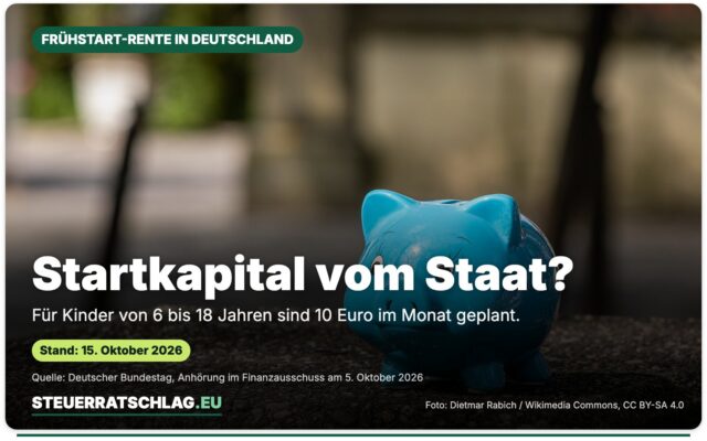 Sparschwein-Skulptur auf dem Domplatz in Münster, aufgenommen im April 2022 – Aufmacherbild mit der Frage „Startkapital vom Staat?“