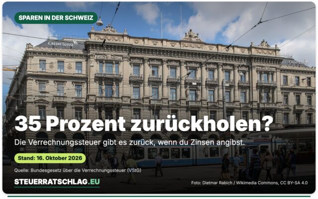 Paradeplatz in Zürich mit Bankgebäuden, aufgenommen im August 2011 – Aufmacherbild mit der Frage „35 Prozent zurückholen?“