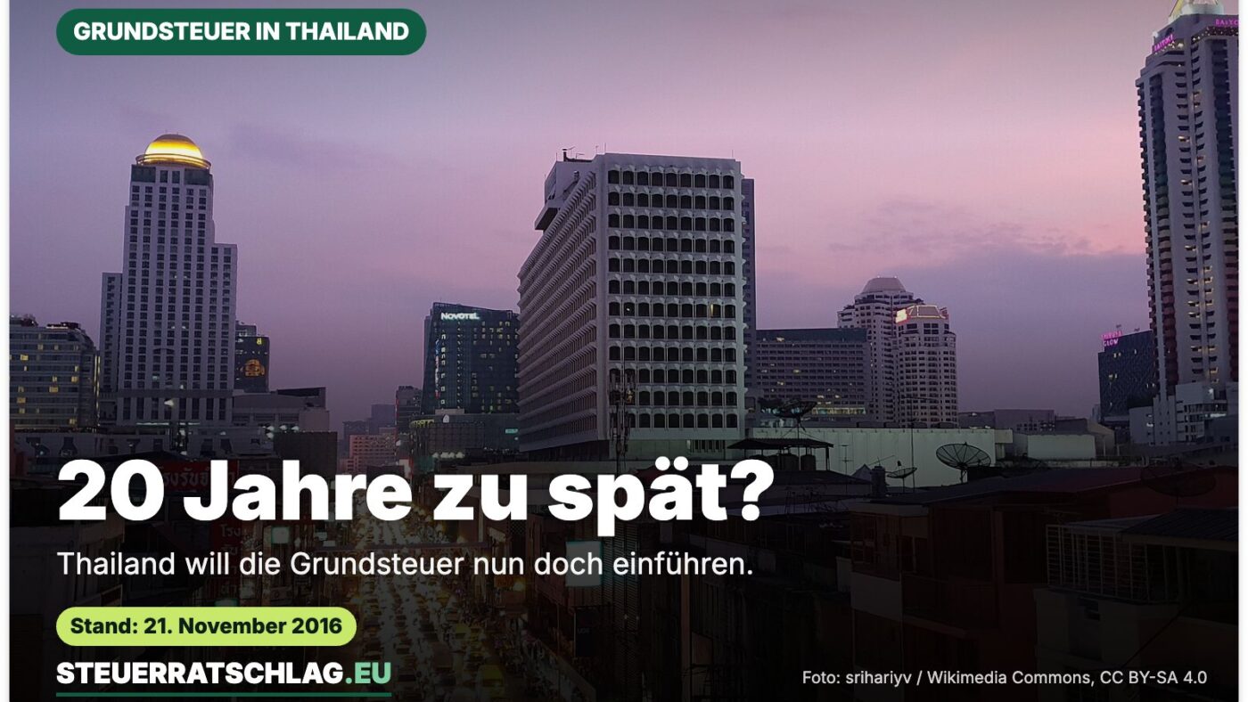 Skyline von Bangkok (Thailand), aufgenommen am 23. Dezember 2018 – Aufmacherbild mit der Frage „20 Jahre zu spät?“